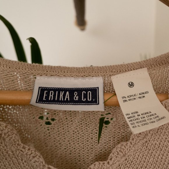 Knit Crochet Short-sleeve Cardigan - Picture 5 of 7